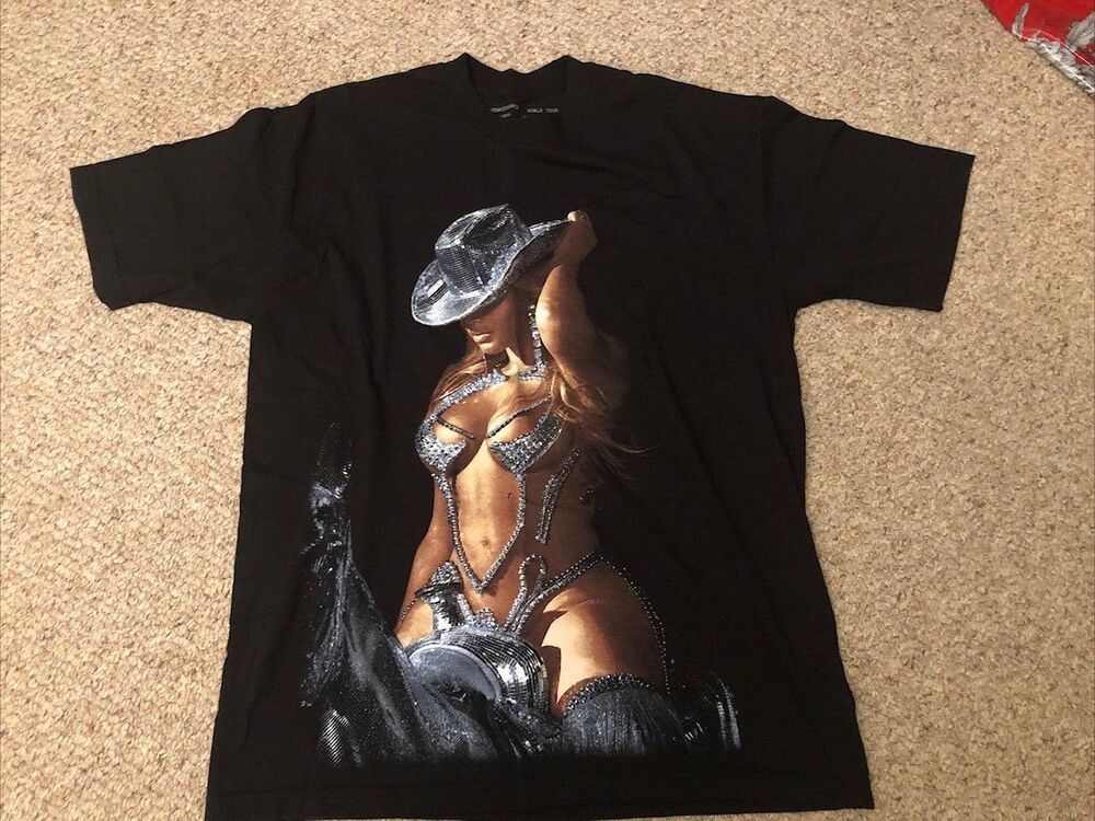 Beyoncé Renaissance World Tour Merch Disco Cowboy Hat T-Shirt Large NWOT